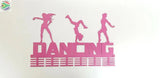 3 Figure Dancing 48 Tier Medal Hanger Pink Sports Medal Hangers