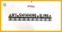 My Swimming Bling 80 Tier Medal Hanger Black Sports Medal Hangers