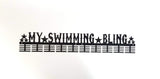 My Swimming Bling 80 Tier Medal Hanger Black Sports Medal Hangers