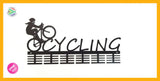 Lady Cycling 48 Tier Medal Hanger Black Sports Medal Hangers