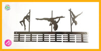 Pole Dance Figurines 48 Tier Medal Hanger Sports Medal Hangers