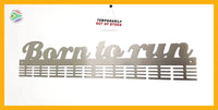 Born To Run 72 Tier Medal Hanger (Option Of Colors Available) Stainless Steel Brush Finish Sports