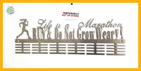 Life Is A Marathon 48 Tier Medal Hanger Stainless Steel Brush Finish Sports Medal Hangers