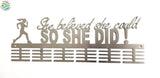 She Believed She Could So Did Running 48 Tier Medal Hanger Sports Medal Hangers