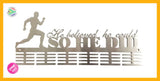 He Believed He Could So Did 48 Tier Running Medal Hanger Stainless Steel Brush Finish Sports Medal