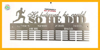 He Believed He Could Ultra’s Trail 60 Tier Medal Hanger Stainless Steel Brush Finish Sports Medal