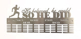 He Believed He Could Ultra’s Trail 60 Tier Medal Hanger Stainless Steel Brush Finish Sports Medal