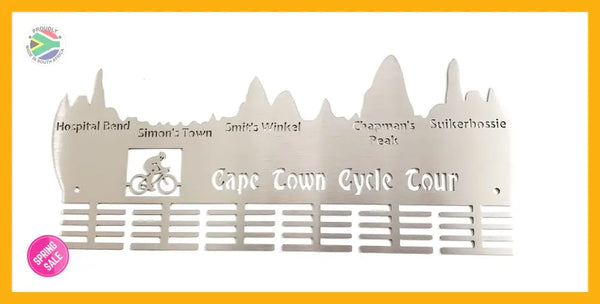 Cape Town Cycle Tour 48 Tier Medal Hanger Stainless Steel Brush Finish Sports Medal Hangers