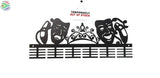 Academics-Drama 48 Tier Medal Hanger Black Sports Medal Hangers