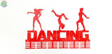 3 Figure Dancing 48 Tier Medal Hanger Red Sports Medal Hangers