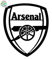 Arsenal Football Club Mounted Wall Art Design 67Cm X 58Cm Medium / Black