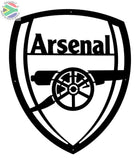 Arsenal Football Club Mounted Wall Art Design 67Cm X 58Cm Medium / Black