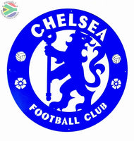 Chelsea Football Club Mounted Wall Art Design 40Cm X Small / Blue