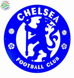 Chelsea Football Club Mounted Wall Art Design 40Cm X Small / Blue