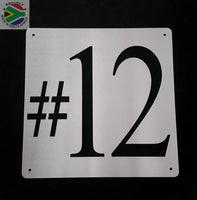 House Number Sign Wall Art