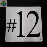 House Number Sign Wall Art