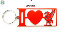 I Love Liverpool Key Ring Red Rings