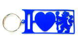 I Love Chelsea Key Ring Blue Key Rings