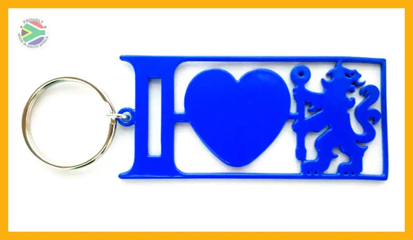 I Love Chelsea Key Ring Blue Key Rings