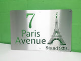 Eiffel Tower House Sign Wall Art