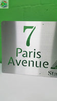 Eiffel Tower House Sign Wall Art