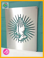 Praying Hands Mounted Wall Art