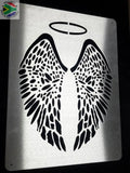 Angels Wings & Halo Mounted Wall Art
