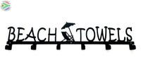 Beach Towels 6 Hook Towel Hanger Large In Stainless Steel Or Black Home Décor