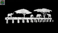 Elephants Under The Trees 12 Hook Key Hooks
