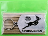 Springboks Single Sided Laser Engraved Key Ring-Bag Tag Key Rings