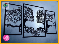 Tree Of Life Kissing Couple Wall Art