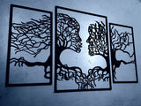 Tree Of Life Kissing Couple Wall Art