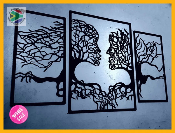 Tree Of Life Kissing Couple Wall Art
