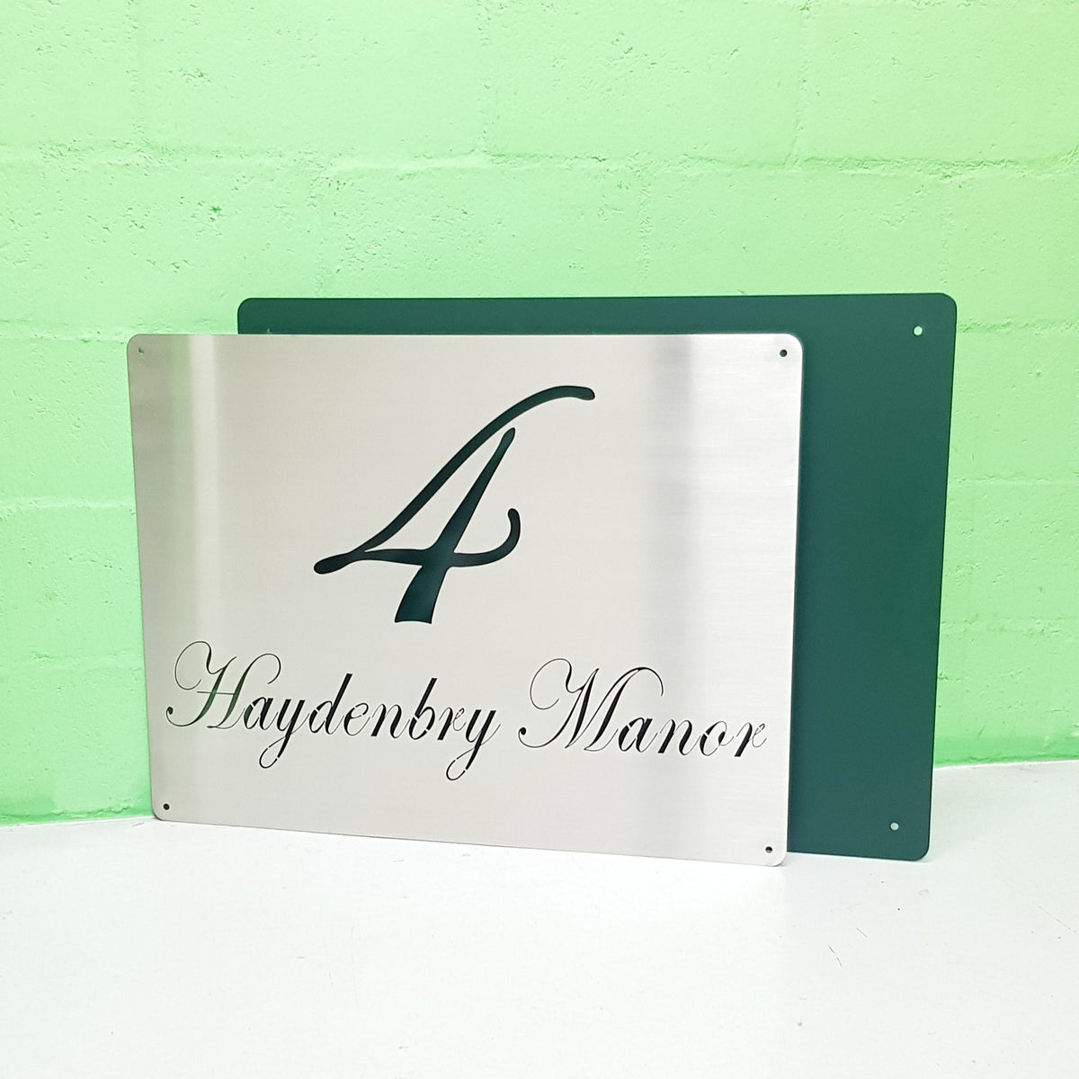 House sign with backing plate – DC Designers - Home Décor Specialists