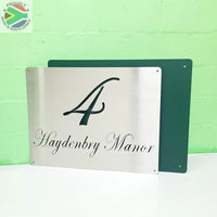 House Sign With Backing Plate