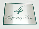 House Sign With Backing Plate