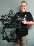 Liverpool Fc Ynwa Crest Mounted Wall Art Design
