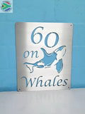 Whale Design House Sign Wall Art