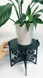 Pot Plant Stand, Monstera Design 2