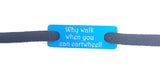 Personalised Shoelace Tag (individual) Blue Shoe Lace Tags