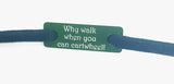 Personalised Shoelace Tag (individual) Green Shoe Lace Tags