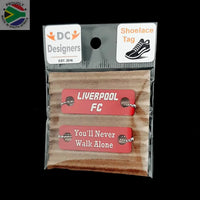 Liverpool FC You'll Never Walk Alone Shoelace Tag Set