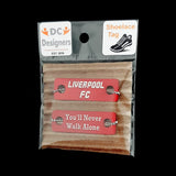 Liverpool FC You’ll Never Walk Alone Shoelace Tag Set Shoe Lace Tags