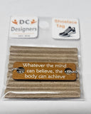 Whatever the mind can believe Individual Shoelace Tag Orange Shoe Lace Tags