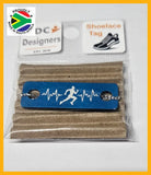 Male Runner Lifeline Individual Shoelace Tag