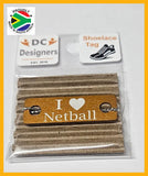 I Love Netball Individual Shoelace Tag