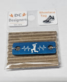 Cricket Lifeline Individual Shoelace Tag Blue Shoe Lace Tags