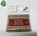 Dream Believe Achieve Individual Shoelace Tag