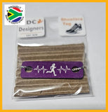 Female Runner Lifeline Individual Shoelace Tag