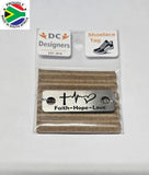 Faith~Hope~Love Individual Shoelace Tag